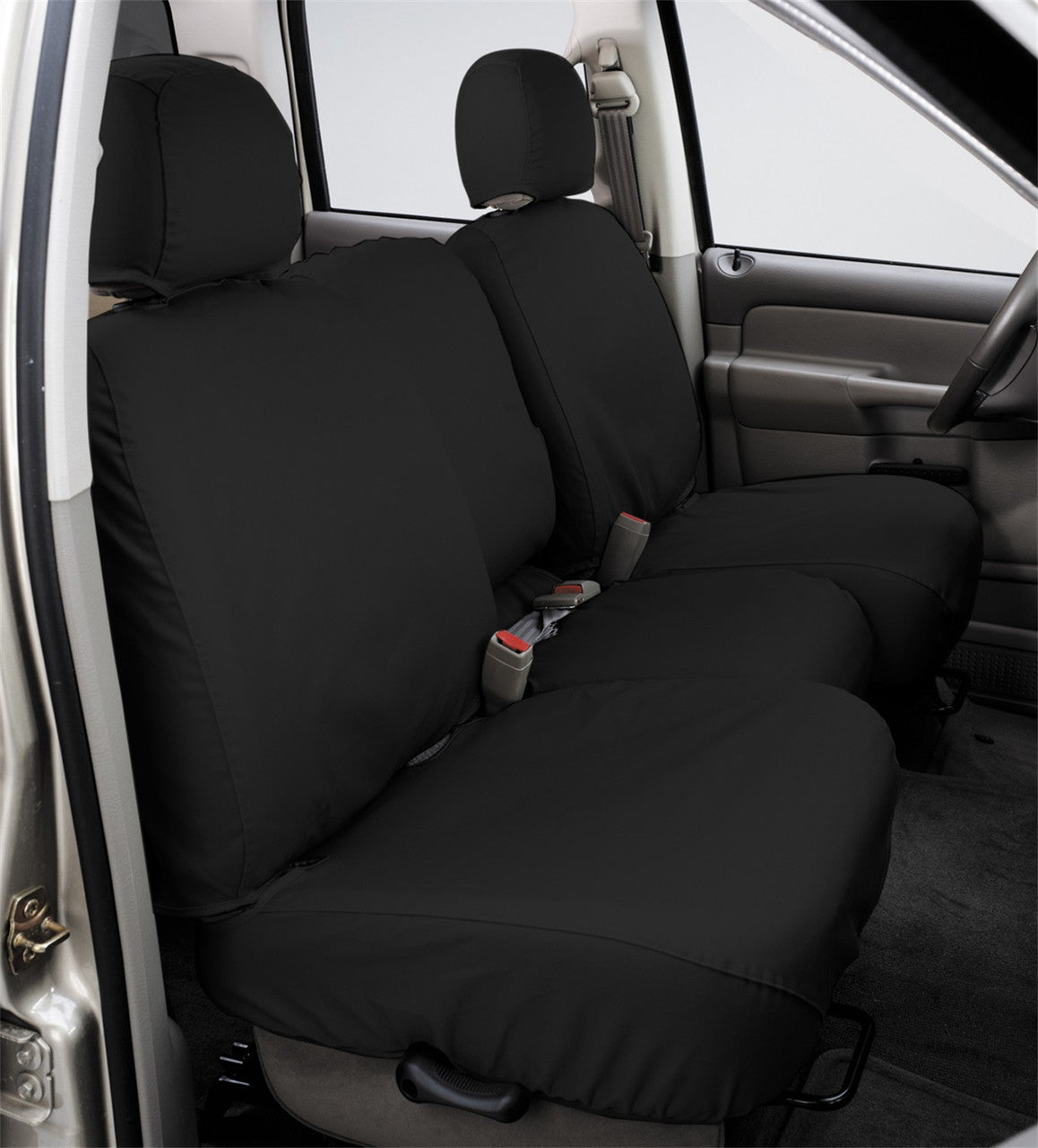 Covercraft 21-24 Toyota Sienna Polycotton SeatSaver Custom Second Row Seat Covers - Charcoal