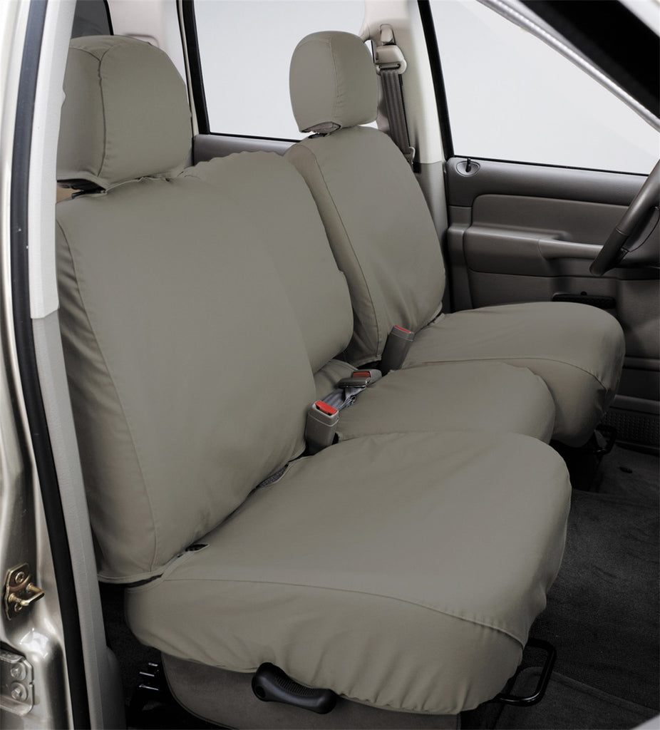 Covercraft 21-24 Toyota Sienna Polycotton SeatSaver Custom Front Row Seat Covers - Misty Grey