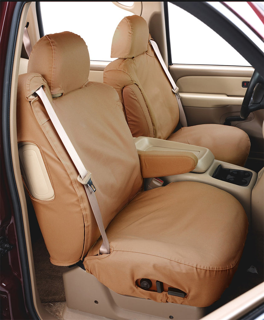 Covercraft 21-24 Toyota Sienna Polycotton SeatSaver Custom Second Row Seat Covers - Tan