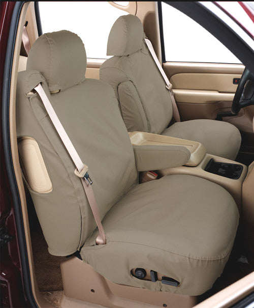 Covercraft 21-24 Toyota Sienna Polycotton SeatSaver Custom Third Row Seat Covers - Wet Sand