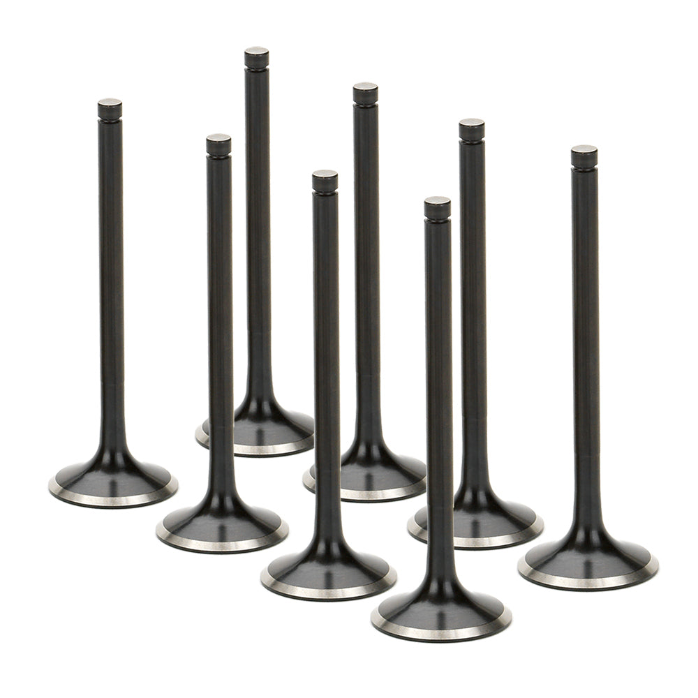 Honda H22 Exhaust valve 30.00x5.45x106.45mm / Tip 1.9mm/ SS/ Blk. Nitrided/ stock size- Set of 8 Supertech