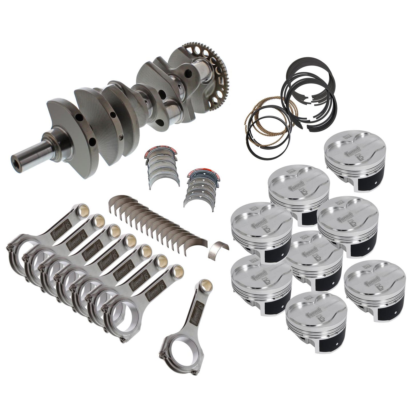 Eagle Chevrolet LS 4.8L/5.3L 3.780in Bore 4.000in Stroke -5cc Dome Rotating Assembly Kit