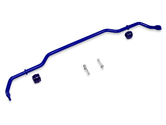 SuperPro 24mm rear sway bar installed on Volkswagen GTI rear suspension.
