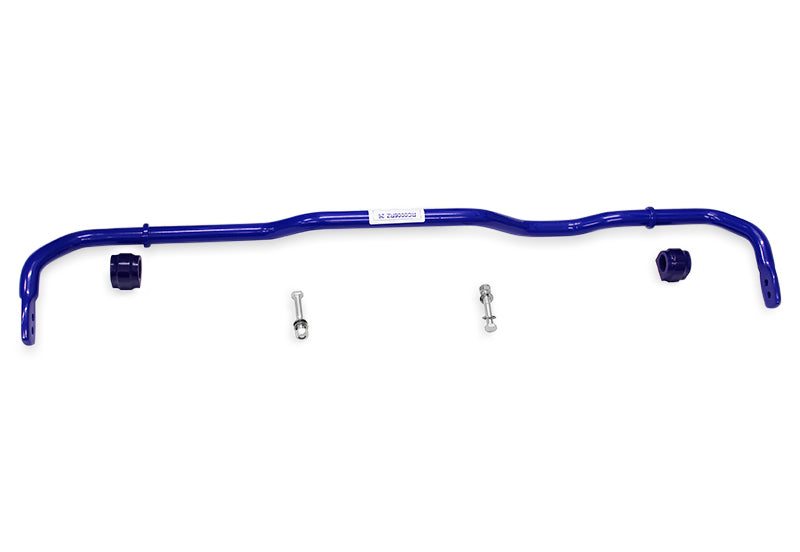Full kit view of the SuperPro RC0006RZ-26 sway bar and hardware.