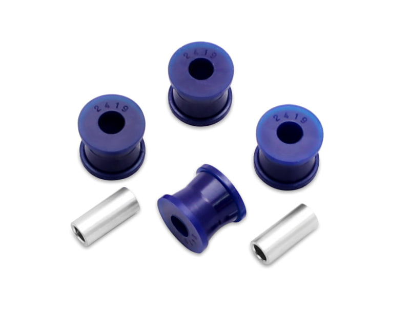 SuperPro SPF2419K sway bar link bushings installed on BMW Z4 rear suspension.