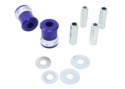 SuperPro SPF4346K polyurethane bushings installed in a Toyota 4Runner front lower control arm.