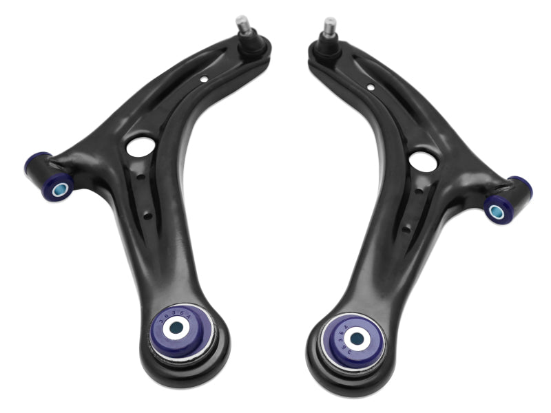 SuperPro TRC1048 front lower control arms with added caster for 2014–2019 Ford Fiesta ST