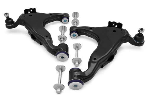 SuperPro TRC493 KDSS-Compatible Front Lower Control Arm Set for Lexus GX460 and Toyota 4Runner with Camber Adjustment