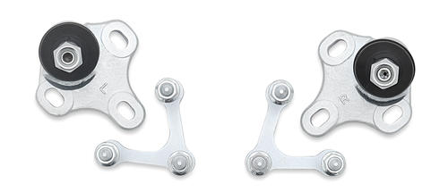 Adjustable roll center and bump steer ball joints for VW/Audi MQB and PQ35 chassis by SuperPro
