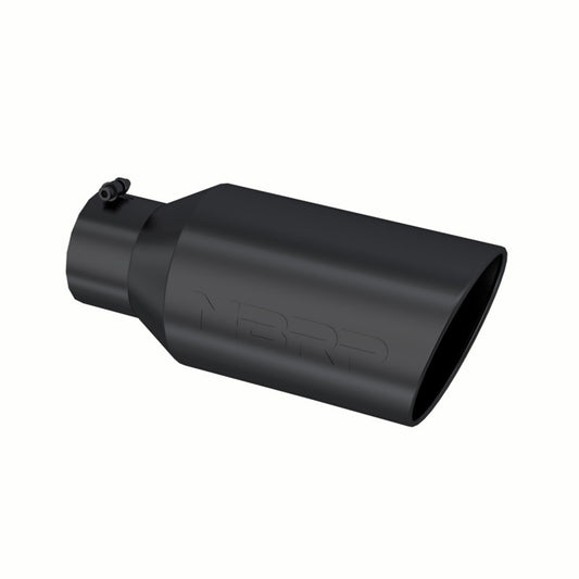 MBRP Tip, 8" O.D. Rolled End, 5" inlet 18" in length, Black Coated MBRP