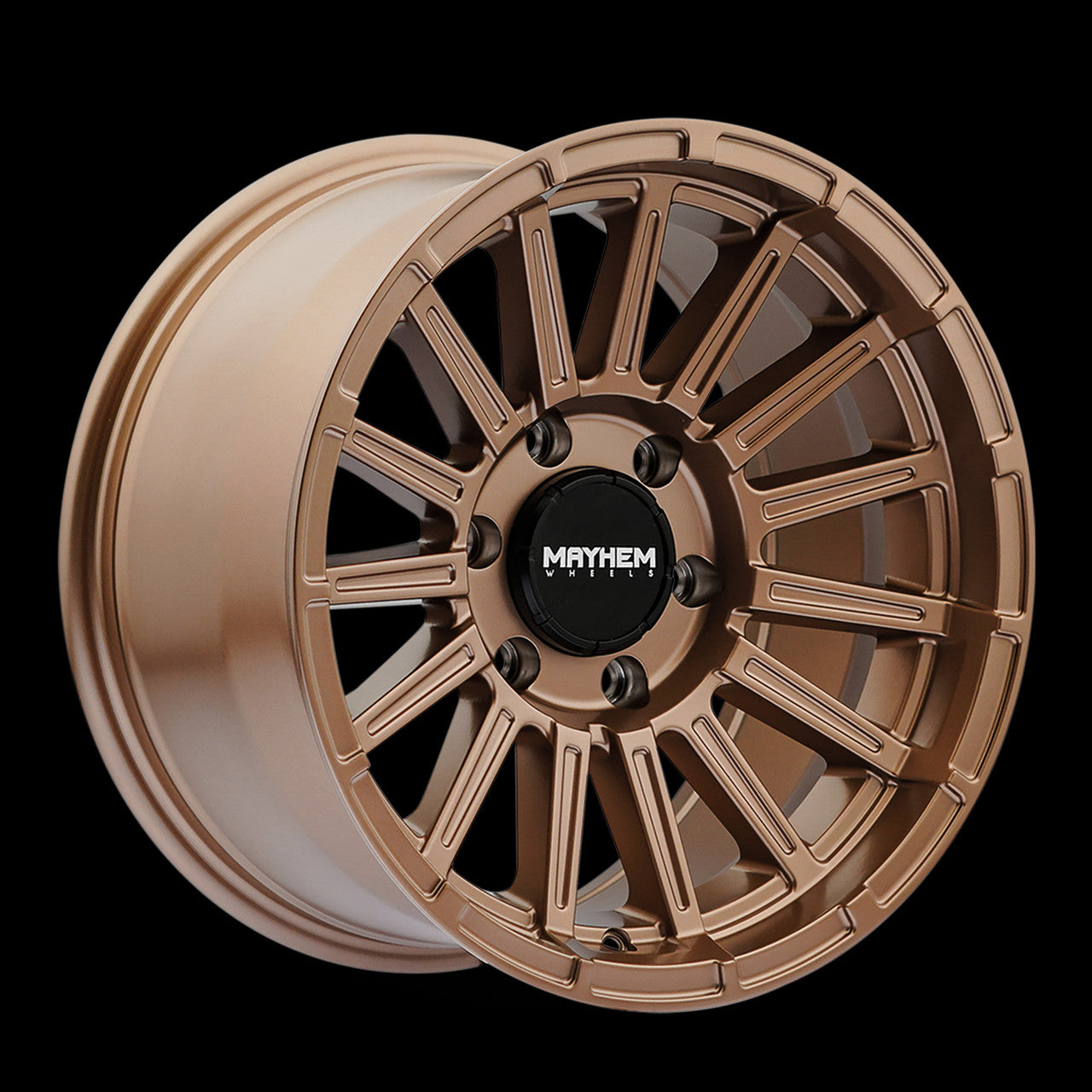 Mayhem 8309 Granite 17x9 / 6x139.7 BP / 0mm Offset / 106.1mm Hub Satin Black