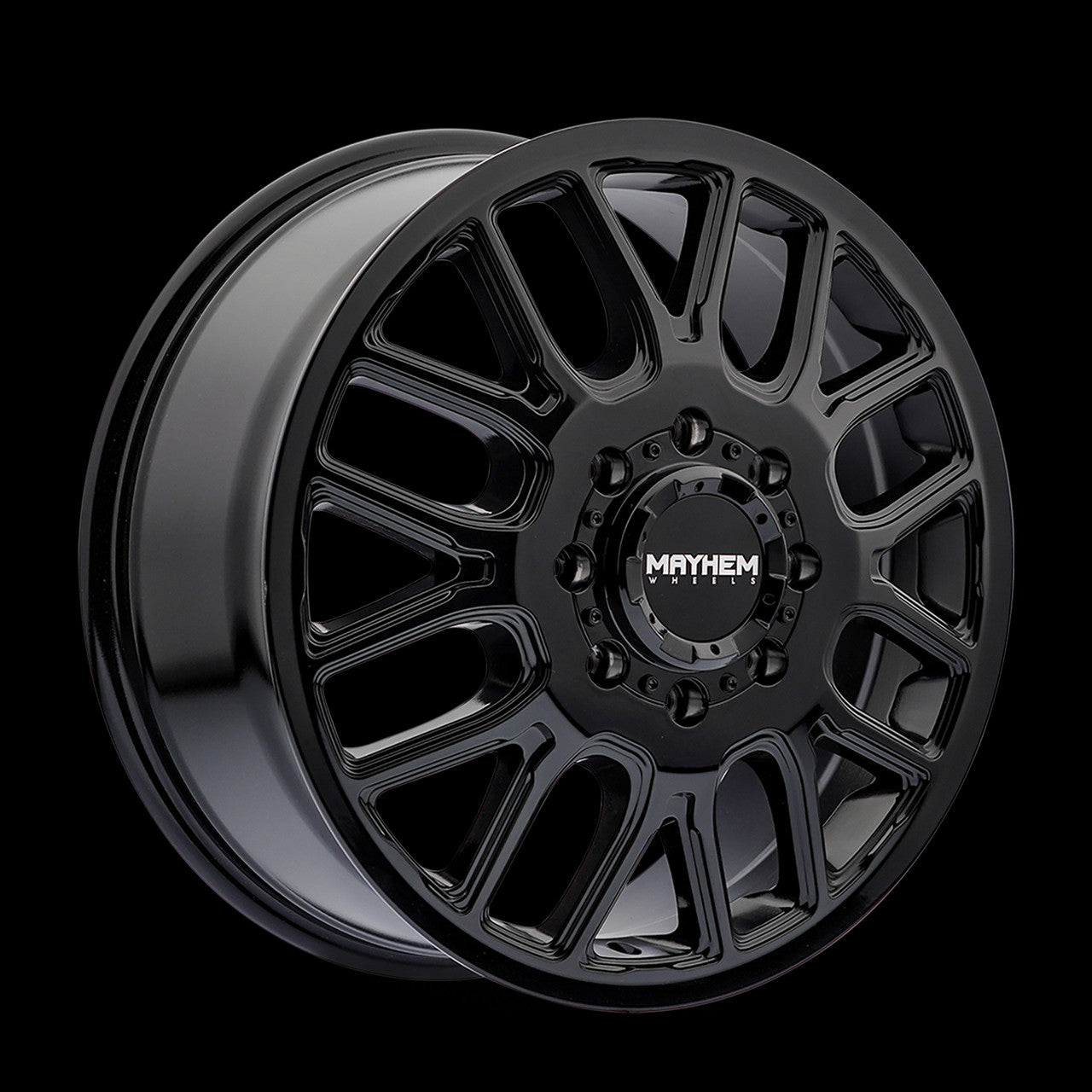 Mayhem 8107D Cogent Dually 20x8.25 / 8x165.1 BP / 115mm Offset / 121.3mm Hub Gloss Black Wheel