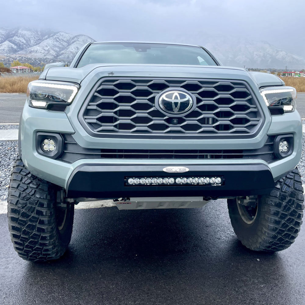 Rock Slide Engineering Front Bumper for 2016-2023 Toyota Tacoma – Textured Black Finish