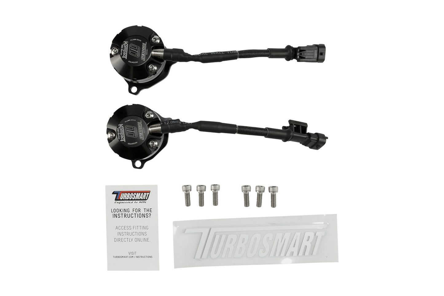 Turbosmart Kompact EM Plumb Back Blow Off Valve for Ferrari 488 3.9L Twin Turbo TS-0223-1265