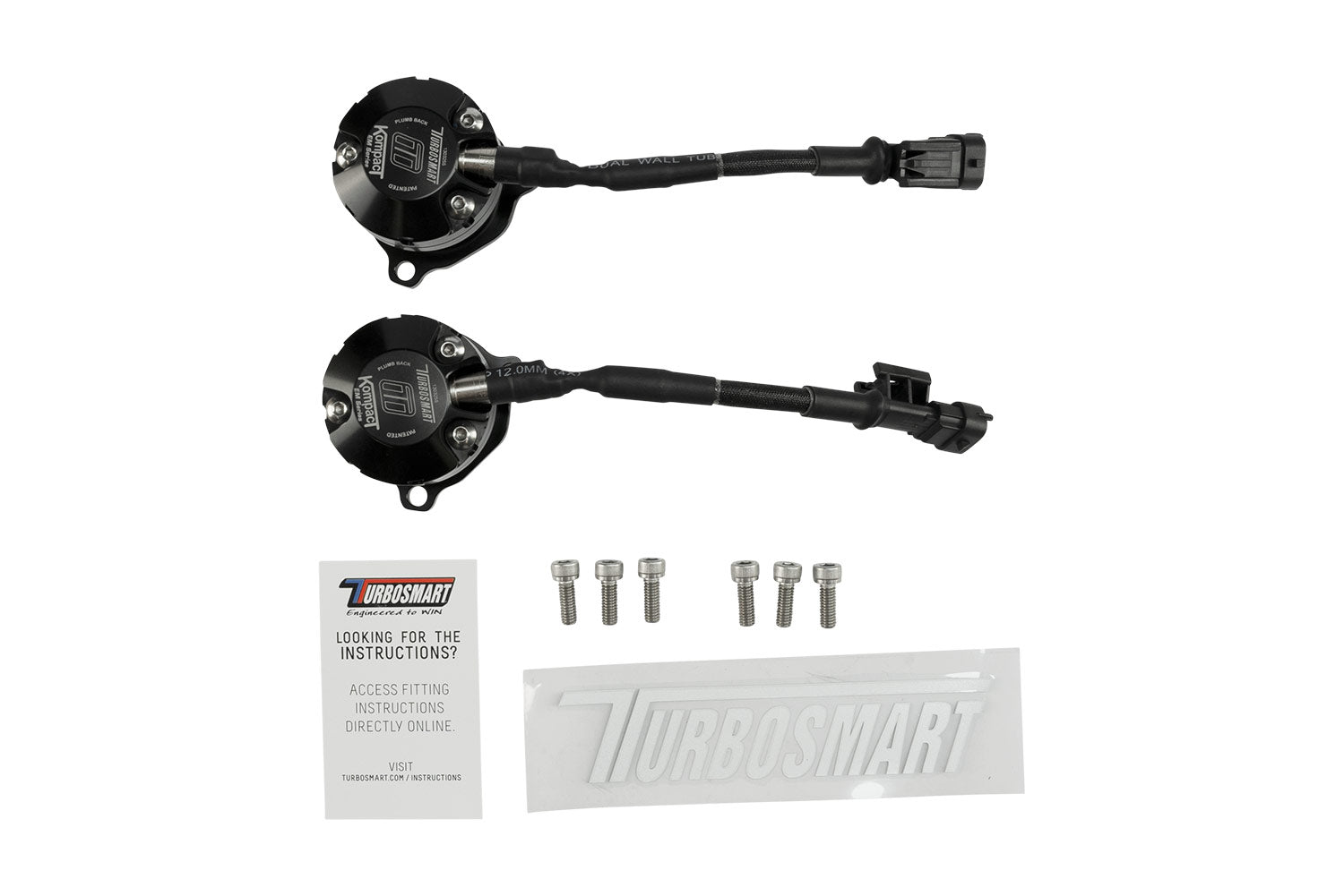 Turbosmart Kompact EM Plumb Back Blow Off Valve for Ferrari 488 3.9L Twin Turbo TS-0223-1265