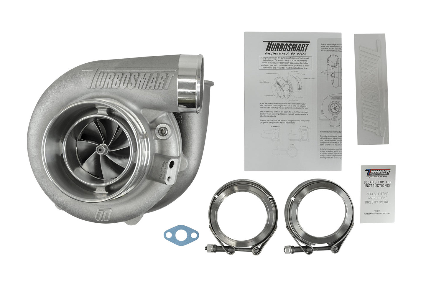 Turbosmart TS-1 7170 Kompact Performance Turbocharger V-Band 0.96 A/R Externally Wastegated