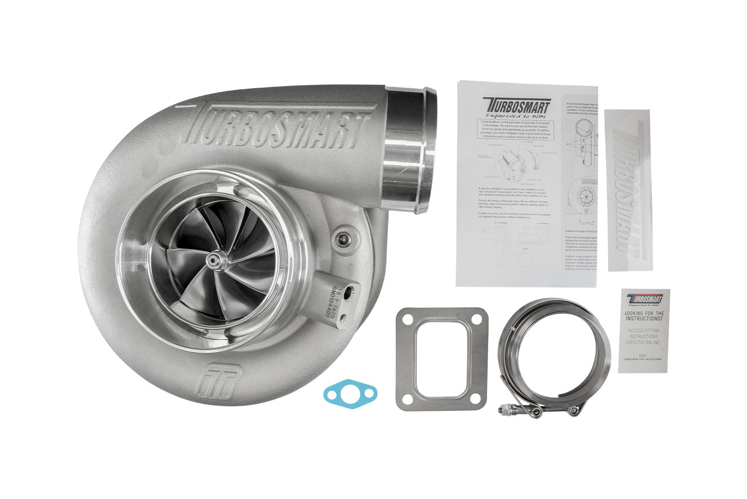Turbosmart TS-1 7675 T4 1.24 A/R externally wastegated performance turbocharger