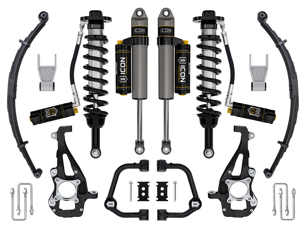 21-23 Ford F150 Tremor 4WD 3.5-4.5in Stage 2 Suspension Sys Tubular UCA / Leaf Pack