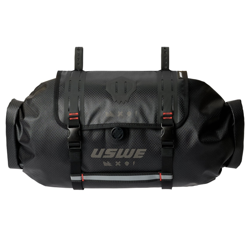 USWE Handlebar Roll-Top Bag + Holster - Black