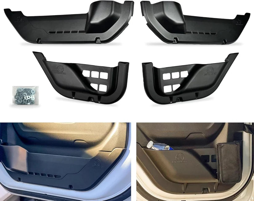 UUO JL-DPFS00-TX7 OEM-Plus front and rear door pocket set for 2018-2026 Jeep Wrangler JL and Gladiator JT