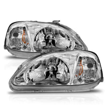 Load image into Gallery viewer, ANZO HONDA CIVIC 99-00 CRYSTAL HEADLIGHTS CHROME - 121179