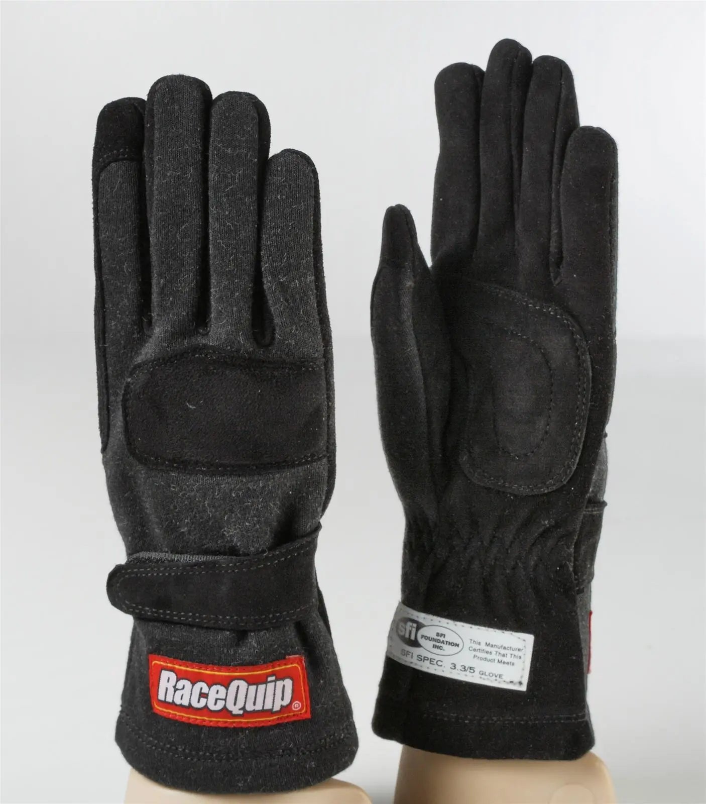 RaceQuip Black 2-Layer SFI-5 Glove - Small Racequip