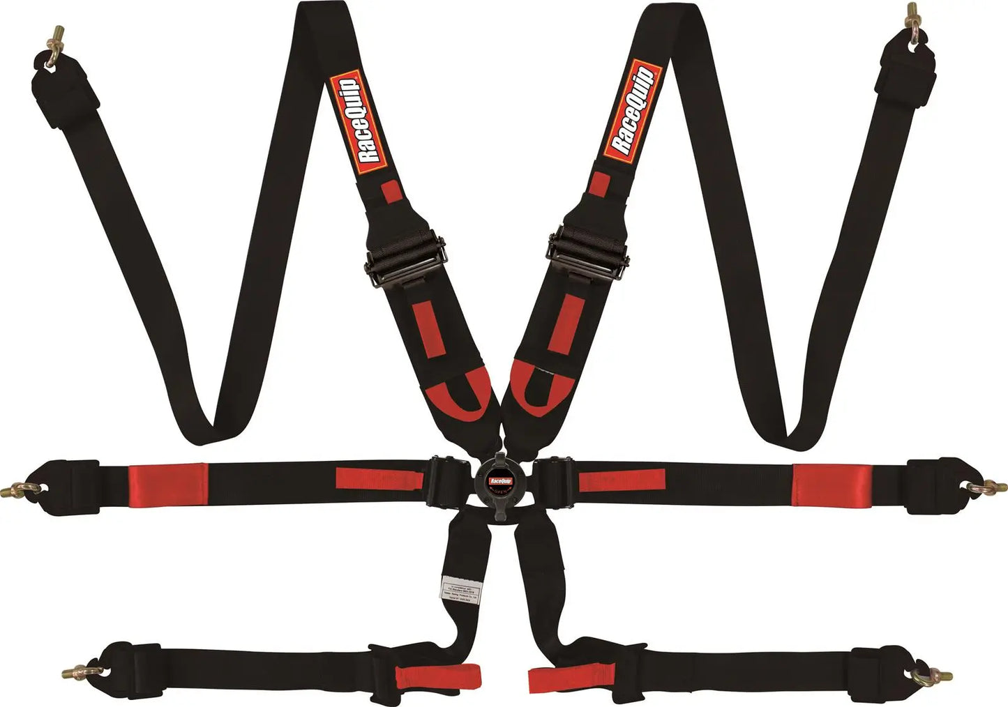 RaceQuip Black FIA CAMLOCK 6pt 2in Pull Down Lap FHR Racequip