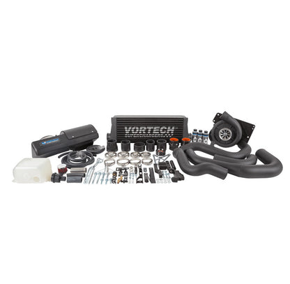 Vortech 4TF218-114L V-3 H67B supercharger tuner kit for Scion FR-S, Subaru BRZ and Toyota 86 with black finish and air-to-air charge cooler