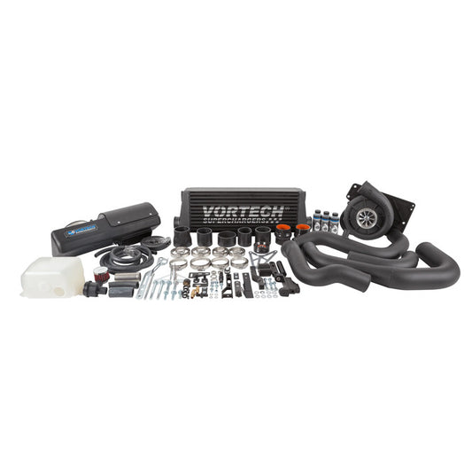 Vortech 4TF218-114L V-3 H67B supercharger tuner kit for Scion FR-S, Subaru BRZ and Toyota 86 with black finish and air-to-air charge cooler