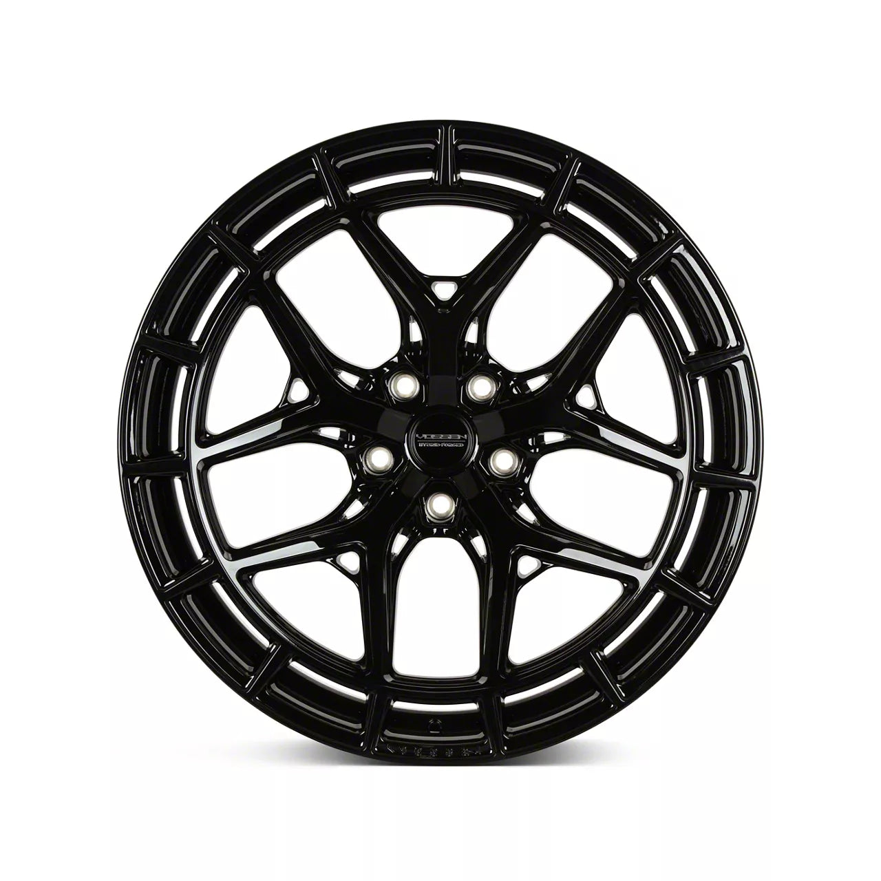 Vossen HFX-1 21x12 - 5x120 - ET52 - Deep - 72.56 - Gloss Black Wheel- HFX1-1B36