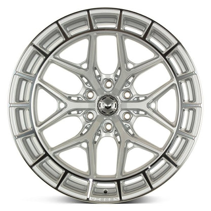 Vossen HFX-1 20x10.5 - 5x120 - ET38 - Deep - 72.56 - Silver Polished Wheel- HFX1-0B08
