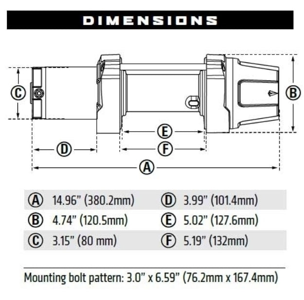 Warn 101040 VRX 45-S Powersports 12V Winch – 4,500 lb Capacity