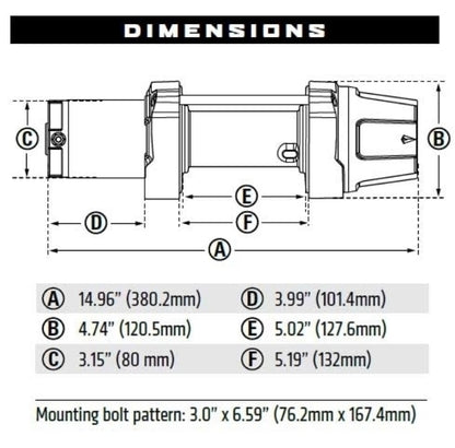 Warn 101040 VRX 45-S Powersports 12V Winch – 4,500 lb Capacity