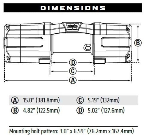 Warn 101140 AXON 45-S Powersports 12V Winch – 4,500 lb Capacity