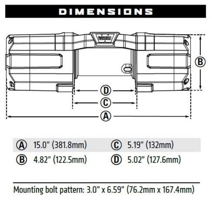 Warn 101140 AXON 45-S Powersports 12V Winch – 4,500 lb Capacity