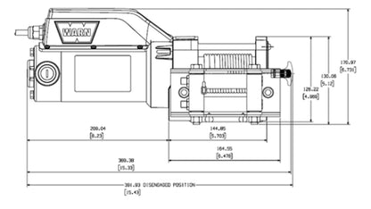 WARN 1500 AC Utility Winch 1,500 lb 120V Electric – 85330