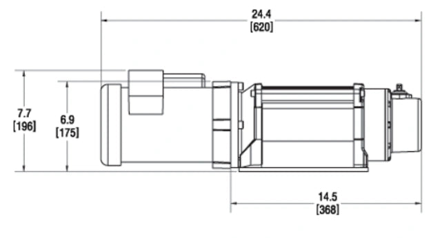 Warn 93000 3000 ACI Electric Winch – 3,000 lb AC Powered Winch