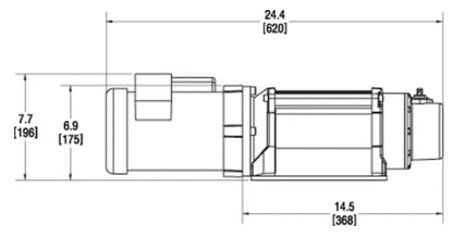 Warn 93000 3000 ACI Electric Winch – 3,000 lb AC Powered Winch