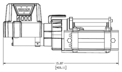 Warn 94000 4000 DC 12V Electric Winch – 4,000 lb Capacity