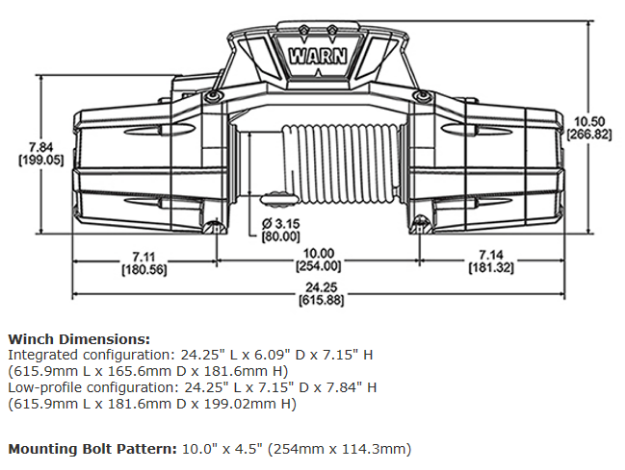 Warn 95950 ZEON 12-S 12V Electric Winch – 12,000 lb Capacity
