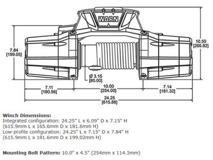 Warn 95950 ZEON 12-S 12V Electric Winch – 12,000 lb Capacity