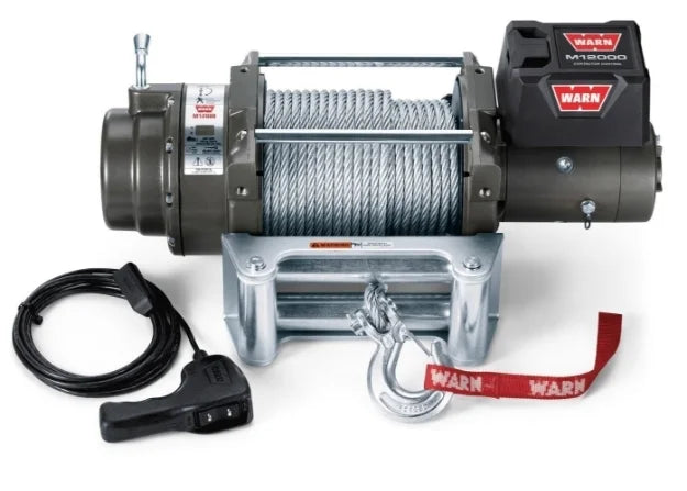 WARN M12 Heavyweight Winch 12,000 lb Steel Rope – 17801