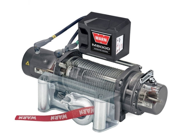 WARN M8000 Winch 8,000 lb Steel Rope Roller Fairlead – 26502