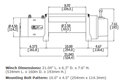 WARN M8000 Winch 8,000 lb Steel Rope Roller Fairlead – 26502