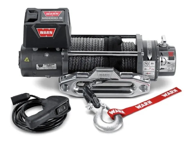 WARN M8-S Winch 8,000 lb Synthetic Rope Hawse Fairlead – 87800