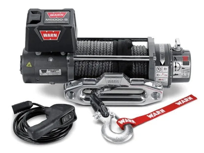 WARN M8-S Winch 8,000 lb Synthetic Rope Hawse Fairlead – 87800