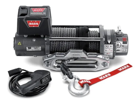 WARN M8-S Winch 8,000 lb Synthetic Rope Hawse Fairlead – 87800