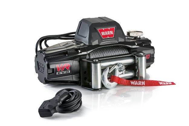 WARN VR EVO 10 Winch 10,000 lb Steel Rope Roller Fairlead – 103252