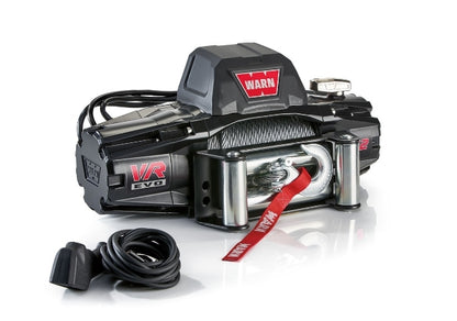 WARN VR EVO 12 Winch 12,000 lb Steel Rope Roller Fairlead – 103254
