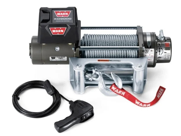 WARN XD9 Winch 9,000 lb Steel Rope Roller Fairlead – 28500